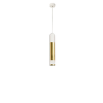 Sospensione Contemporanea Derby Foglia Oro Led 1X5+5W