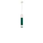 Sospensione Contemporanea Derby Verde Bosco Led 1X5+5W