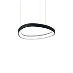 Sospensione Moderna Gemini Metallo Nero Led 38W 3000K Luce Calda