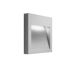 Applique Contemporanea Flat Metallo Grigio Perla Led 6W