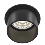 Maytoni Faretto Da Incasso Moderno Reif Alluminio Nero 1 Luce Diffusore Nero