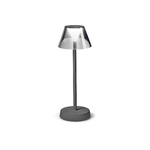 Lampada Da Scrivania-Ufficio Moderna Lolita Metallo Grigio Led 7W 3000K