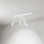 Spot Contemporaneo BambÃ¹ Alluminio Bianco 3 Led Integrato 10W