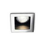 Faretto Da Incasso Moderno Funky Metallo Cromo 1 Luce Gu10