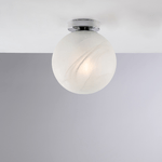 Plafoniera Contemporanea Olaf Cromo 1 Luce E27