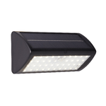 Applique Moderna Solare Policarbonato Nero Bianco Led 5W 3000K