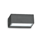 Ideal Lux Applique Moderna Twin Alluminio Antracite 1 Luce G9 3W 3000K Luce Calda