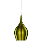 Lampadario Contemporaneo Vibrante Alluminio Verde 12 Luci E14