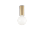 Ideal Lux Plafoniera Moderna Petit Metallo Ottone 1 Luce E27 8W 3000K Luce Calda