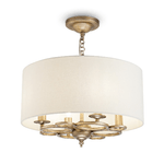 Lampadario-Contemporaneo-Anna-Metallo-Oro-4-Luci-Diffusori-In-Pvc-Crema