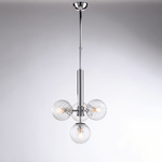 Lampadario Contemporaneo Armonia Cromo 4 Luci E14