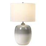 Lampada Scrivania Chalk Farm Porcellana Grigio Chiaro Gesso Bianco 1 Luce E27