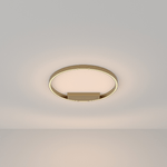 Lampadario A Sospensione Moderno Rim Alluminio Ottone 2 Luci Led 37W