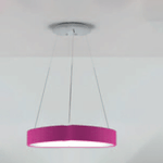 Exclusive Light Sospensione Contemporanea Aurora Metallo Magenta Led 36W