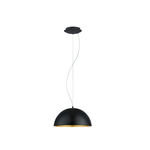 Eglo Lampadario Contemporaneo Gaetano 1 Piccolo 1 Luce Acciaio Nero E Oro