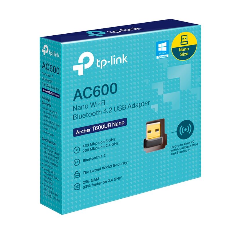 Tp-Link-Adattatore-AC600-Nano-Wi-Fi-Bluetooth-Usb-Adapter