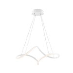 Be Light Sospensione Moderna Dana Metallo Bianco Led Integrato 4000K