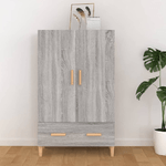 Credenza Grigio Sonoma 70x31x115 cm in Legno ingegnerizzato