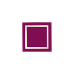 Plafoniera Contemporanea Square Metallo Magenta Led 40W