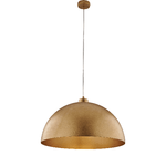 Be Light Sospensione Industrial 1 Luce Marcus In Ferro Laccato Oro Diam 50