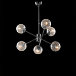 Lampadario Moderno Tresor Cromo 6 Luci E14