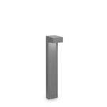 Piantana Moderna Sirio Alluminio Grigio 2 Luci 3W 3000K Luce Calda H60Cm