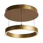 Lampadario Moderno Layla Acciaio Oro Alluminio Led 28,65W 2700-3000-4000K