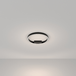 Maytoni Lampadario A Sospensione Moderno Rim Alluminio Nero 1 Luce Led 25W