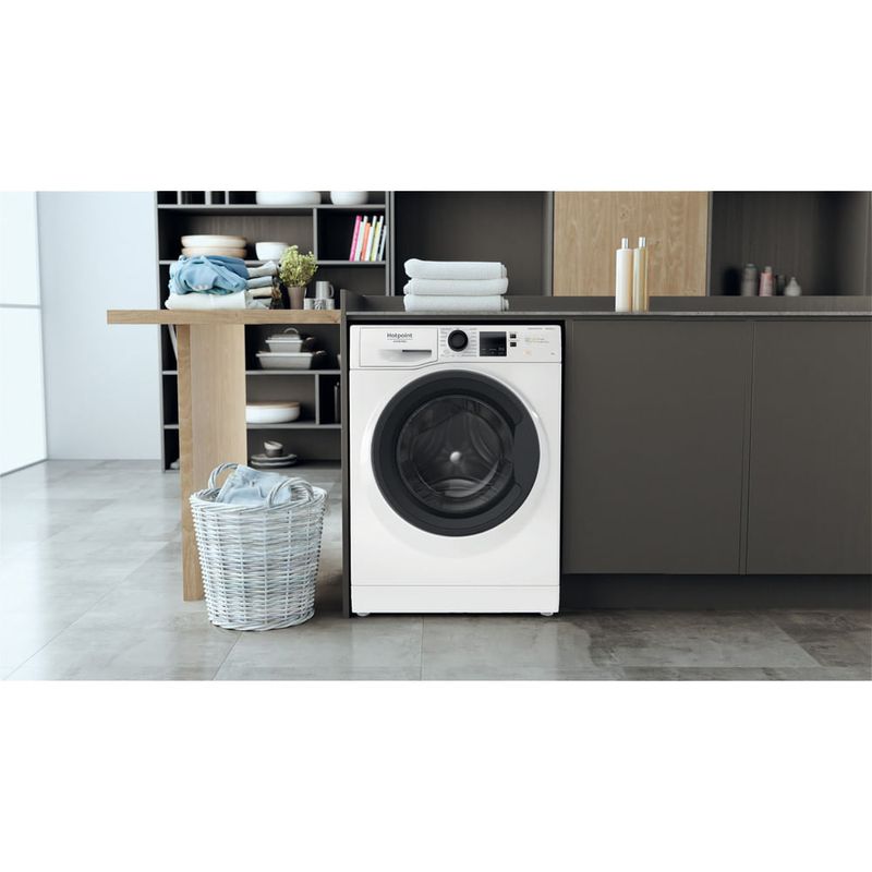 Hotpoint-NF86WK-IT-lavatrice-Caricamento-frontale-8-kg-1400-Giri-min-Bianco