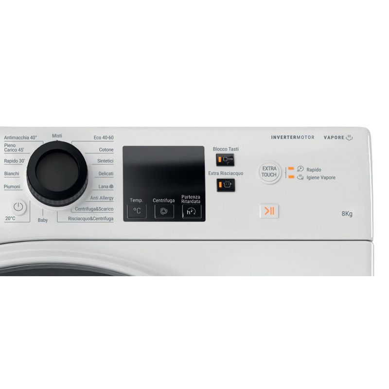 Hotpoint-NF86WK-IT-lavatrice-Caricamento-frontale-8-kg-1400-Giri-min-Bianco