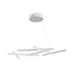 Maytoni Lampadario A Sospensione Moderno Line Alluminio Bianco 6 Luci Led 79W