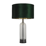 SearchLight Lampada Da Scrivania Oxford Acciaio Ottone Tessuto Verde E Oro 1 Luce E27