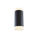 Applique Da Parete Moderno Kilt Alluminio Nero Luce Led Integrato 10W