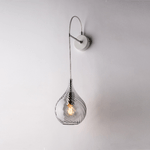 Applique Moderna Pluvia Grigio FumÃ¨ 1 Luce E14