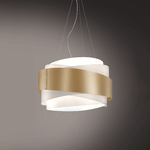 Linea Zero Sospensione Moderna 1 Luce Bea In Polilux Oro D60 Made In Italy