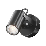 Lampada Da Parete Moderna Da Esterno Alluminio Nero 1 Luce Gu10 50W Ip65