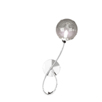 Applique Contemporanea Dx Super Ball Metallo Cromo Vetro Pirex 1 Luce G9