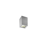 Faretto Moderno Esterno Kubik Alluminio Grigio Perla 1 Luce E27