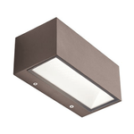 Applique Da Esterno Grande Biemissione Box Alluminio CaffÃ¨ 20W Led 4000K