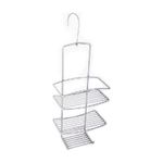 Metaltex "Onda Shower Shelf, Silver, 18 x 11 x 48 cm