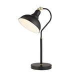 Lampada Da Scrivania Contemporanea Xeno Acciaio Bianco Nero 1 Luce E14