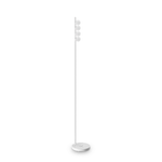 Ideal Lux Piantana Da Terra Contemporanea Ping Pong Metallo Bianco Led 12W 3000K Ip20