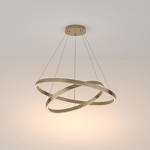 Maytoni Lampadario A Sospensione Moderno Rim Alluminio Ottone 2 Luci Led 88W