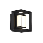 Applique Moderna Chaplin Acciaio Bianco Policarbonato Nero Led 1,7W 3000K