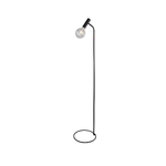 Piantana Industrial-Nordico Dulwich Acciaio Nero 1 Luce E27