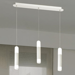 Sospensione Contemporanea Derby Bianco Led 3X5+5W