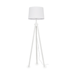 Ideal Lux Piantana Industrial-Minimal York Legno Bianco 1 Luce E27