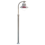 Palo Esterno Classico Imperia Metallo Ceramica Bianco Sfumato 1 Luce E27