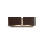 Ideal Lux Applique Rustica-Country Clip AP2 Small Metallo Coffee 2 Luci E27