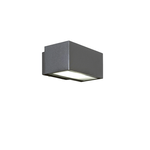 Applique Moderna Esterno Bach Alluminio Grigio Perla 1 Luce E27